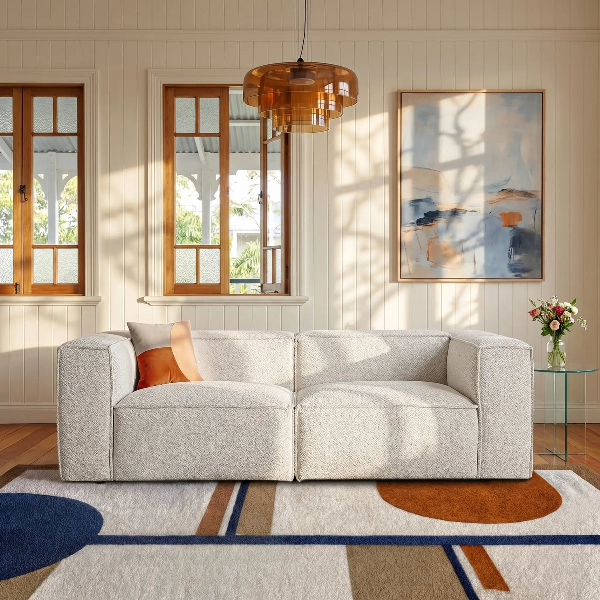 KUTI - Fabric 3 Seater Sofa