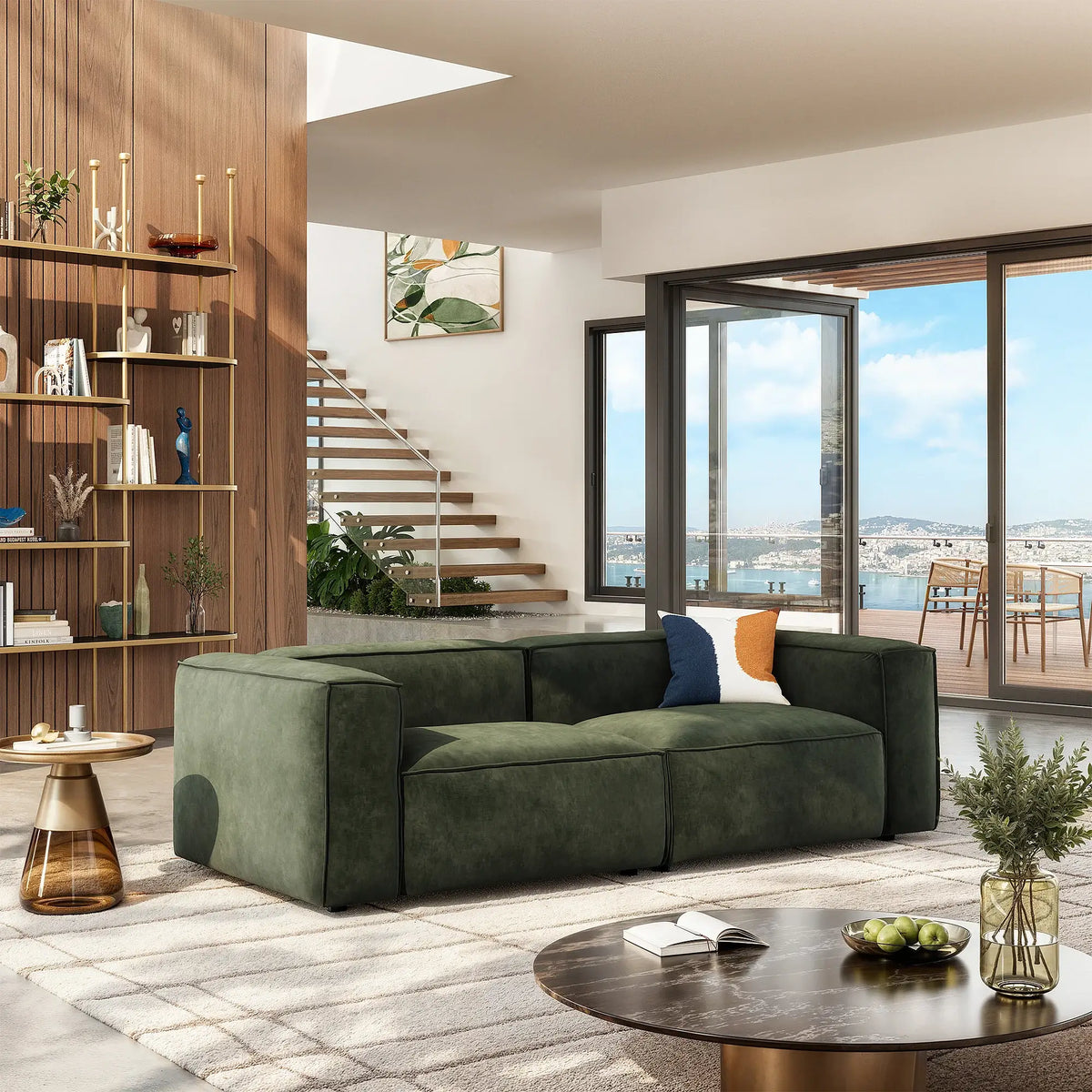 KUTI - Fabric 3 Seater Sofa