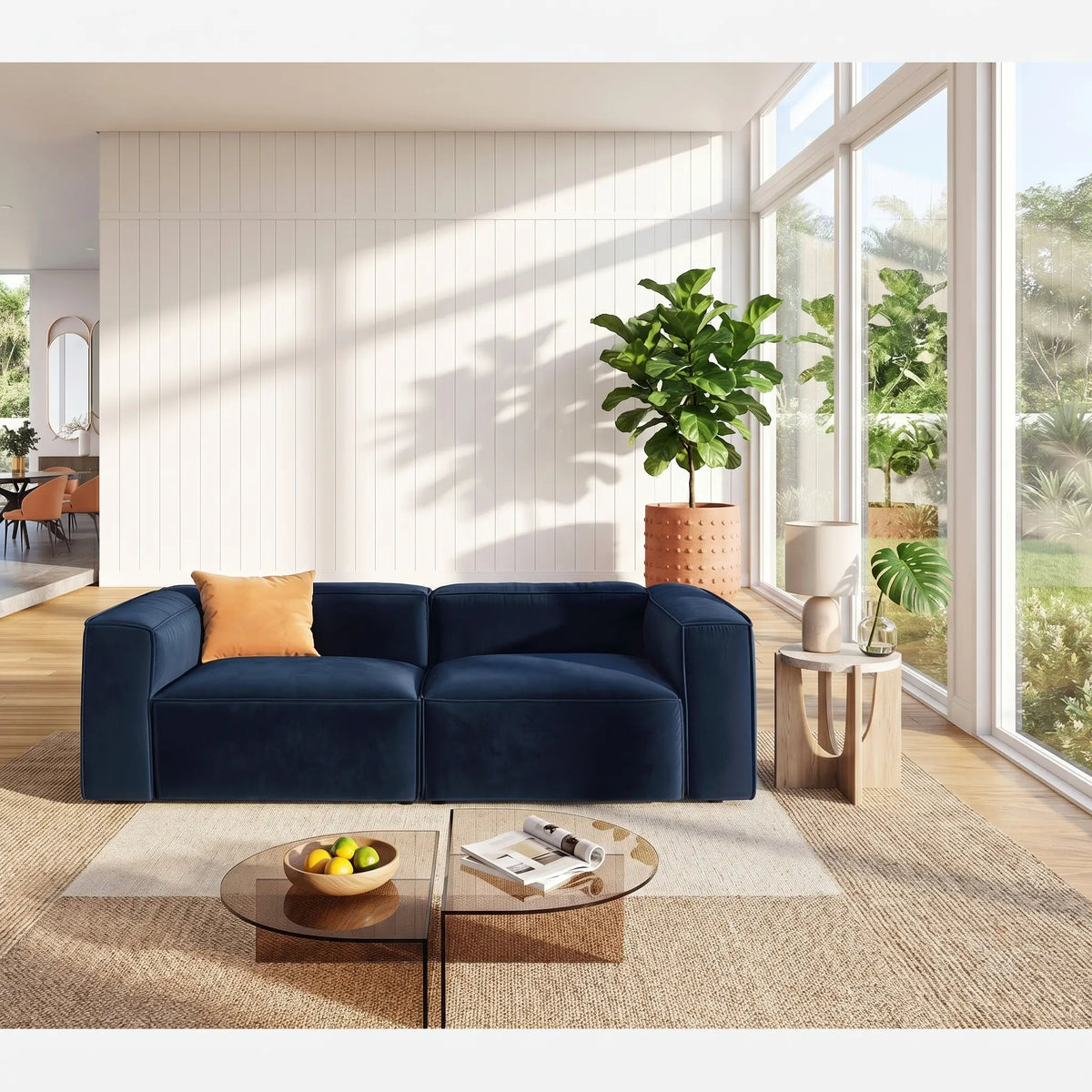KUTI - Fabric 3 Seater Sofa