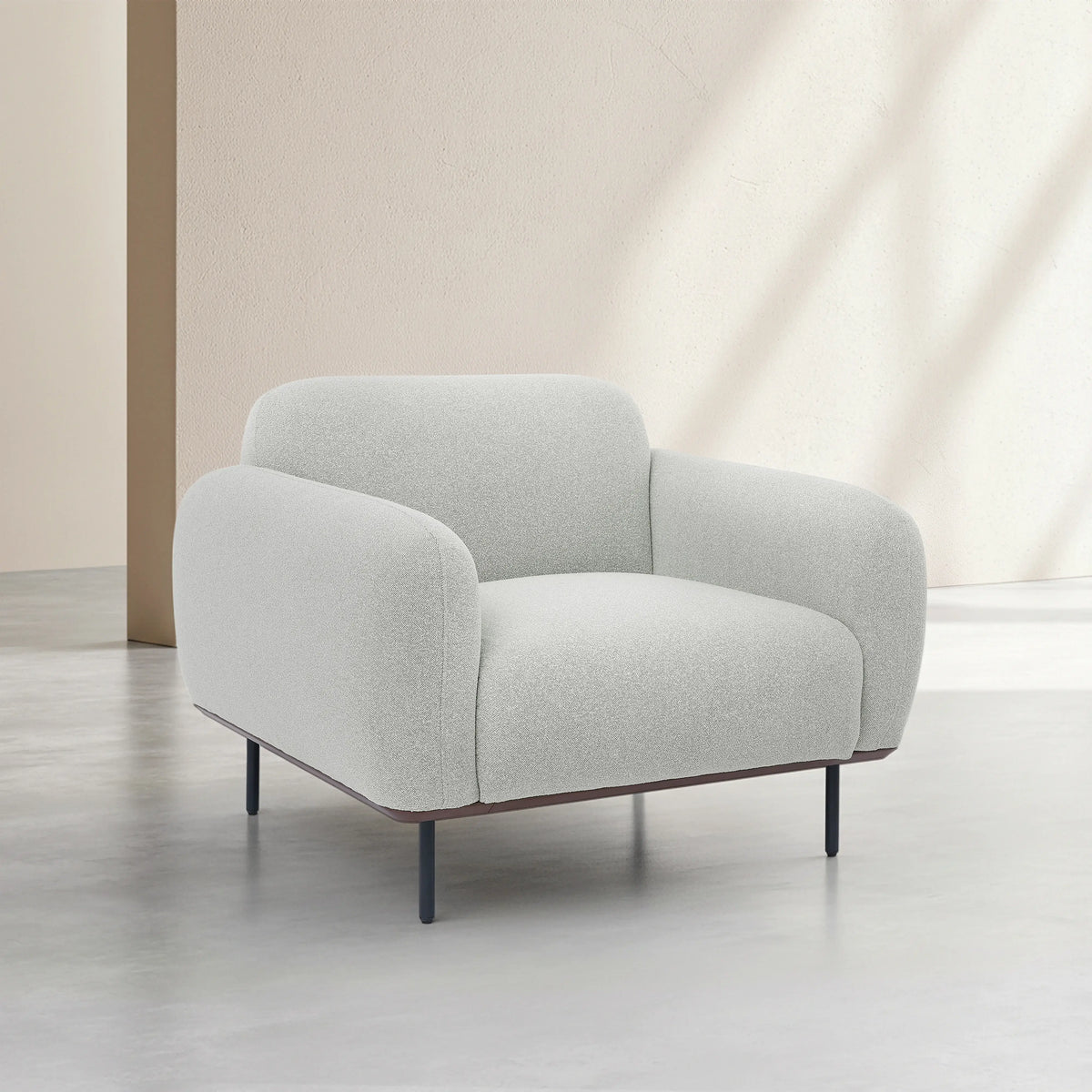LARIMAR - Fabric & Metal Armchair