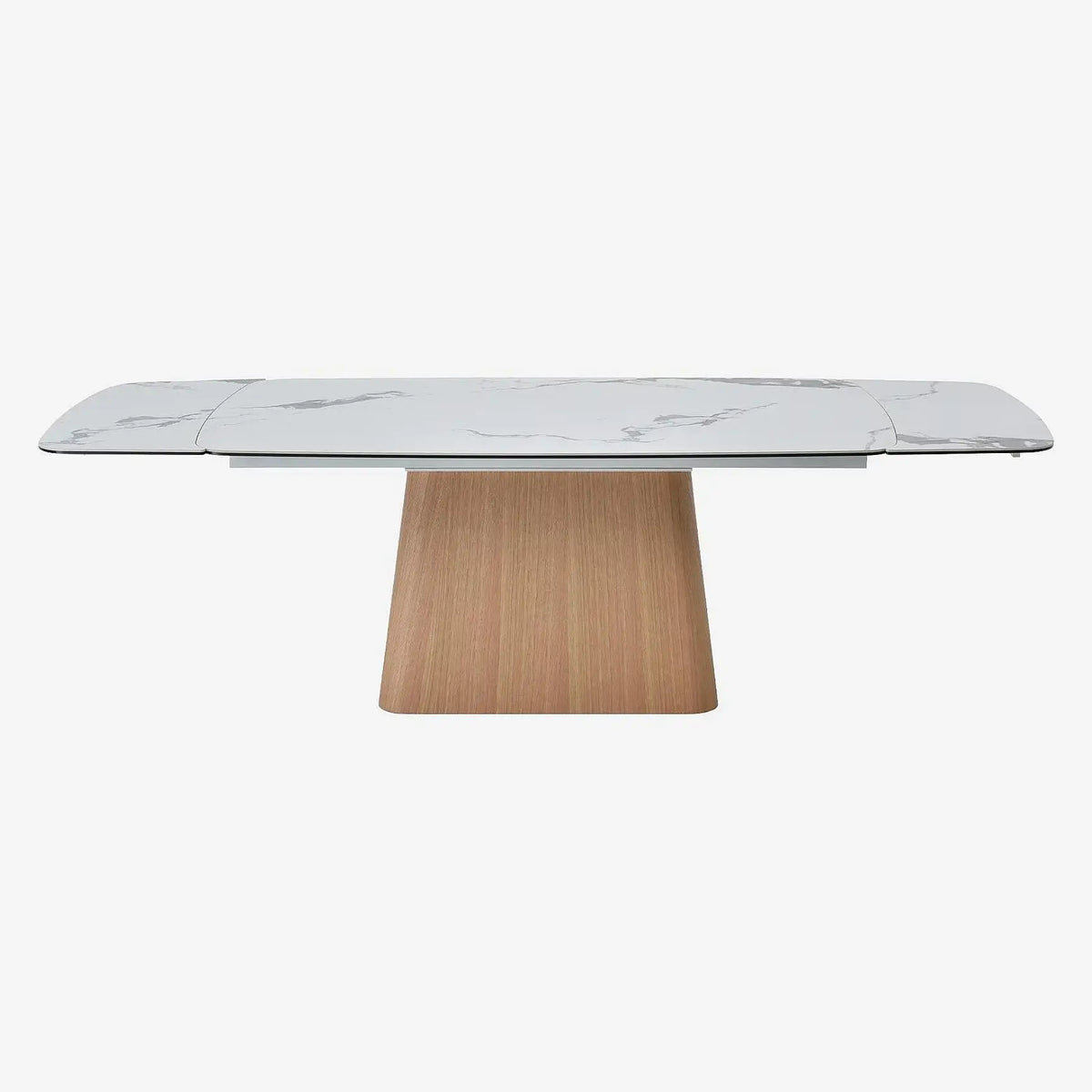 LINKA - Ceramic & Oak Extendable Dining Table