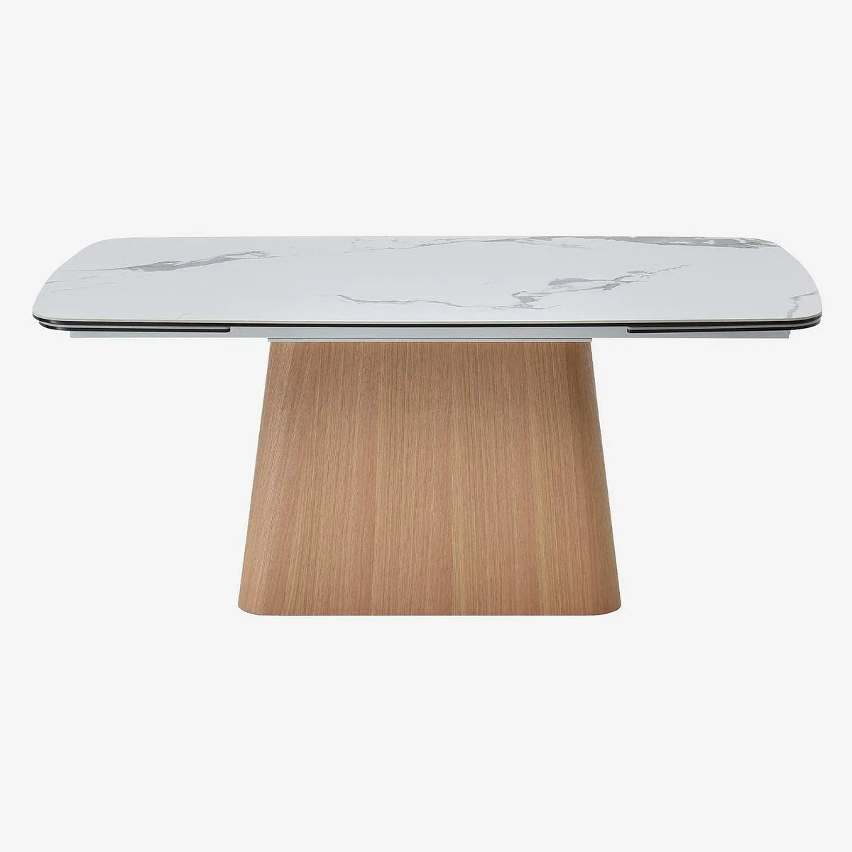 LINKA - Ceramic & Oak Extendable Dining Table