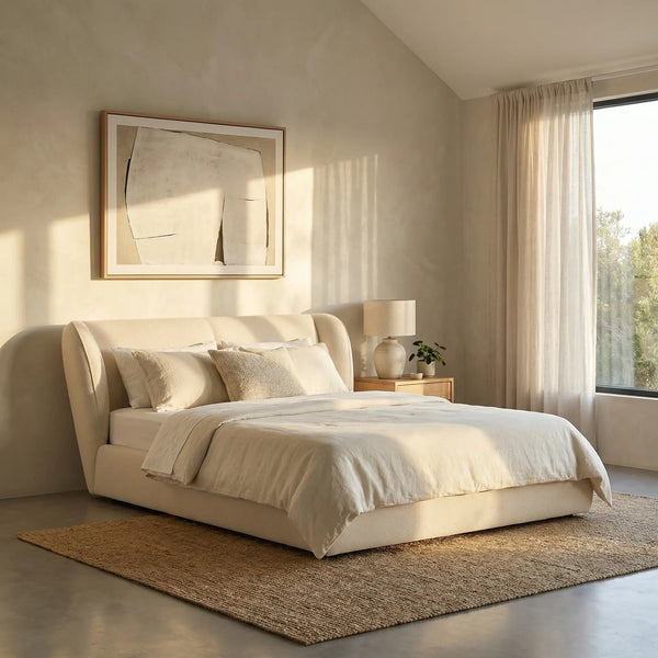 MALO - Fabric Storage Bed - King Size