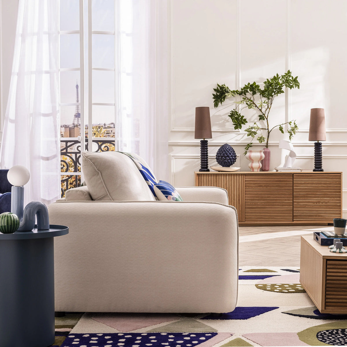 MAX - Oak 3 Door Sideboard
