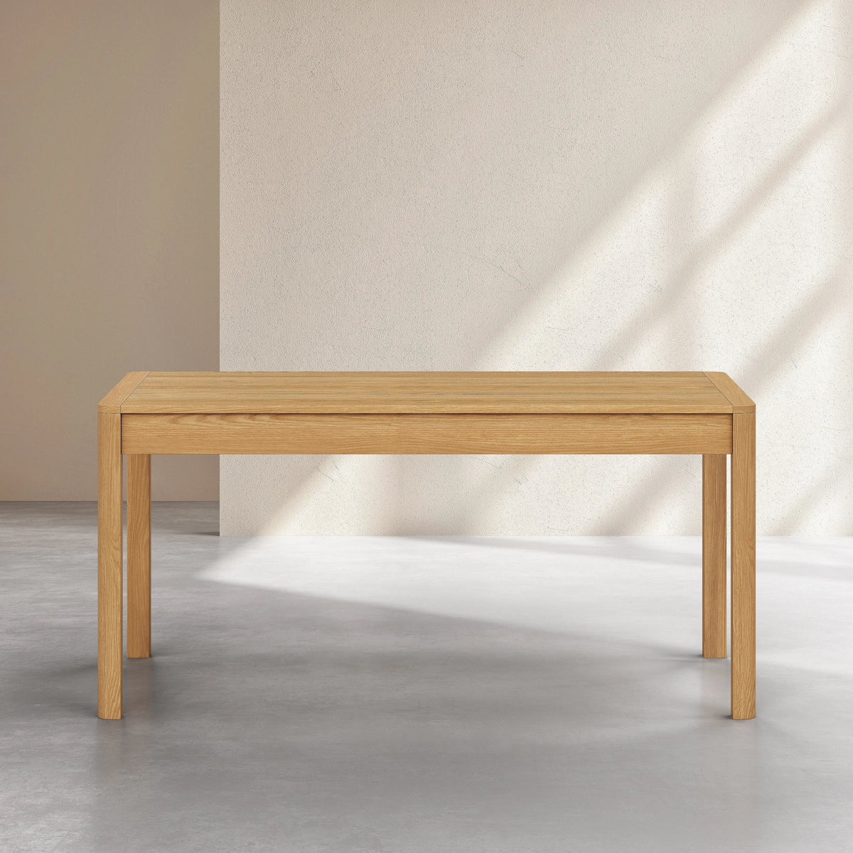 MILORD - Oak Extendable Rectangular Table