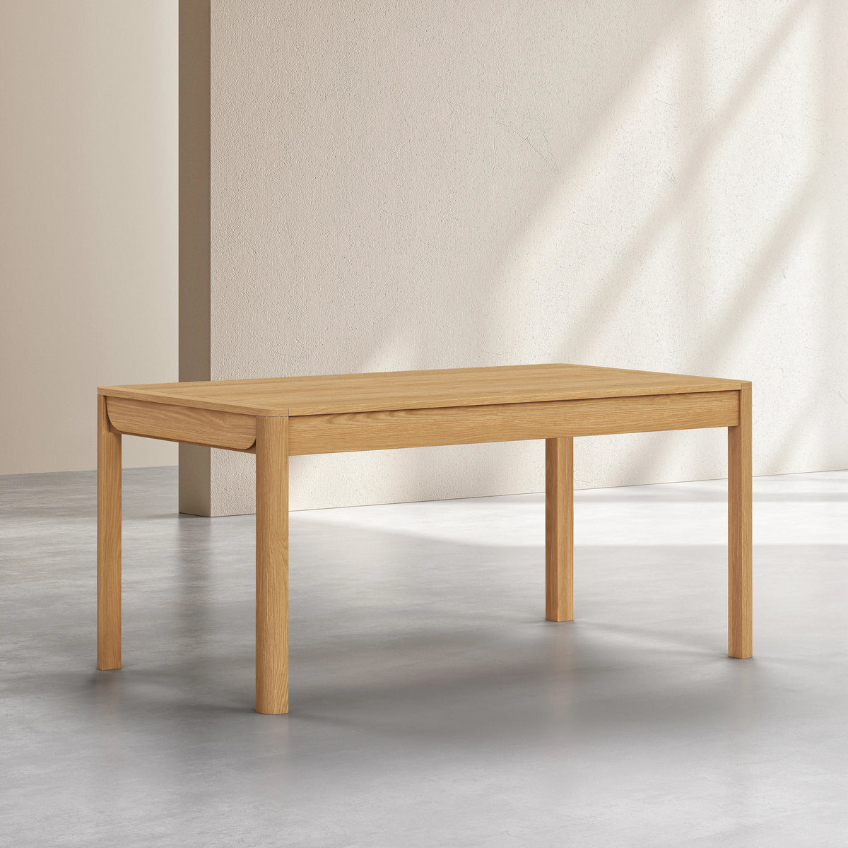MILORD - Oak Extendable Rectangular Table