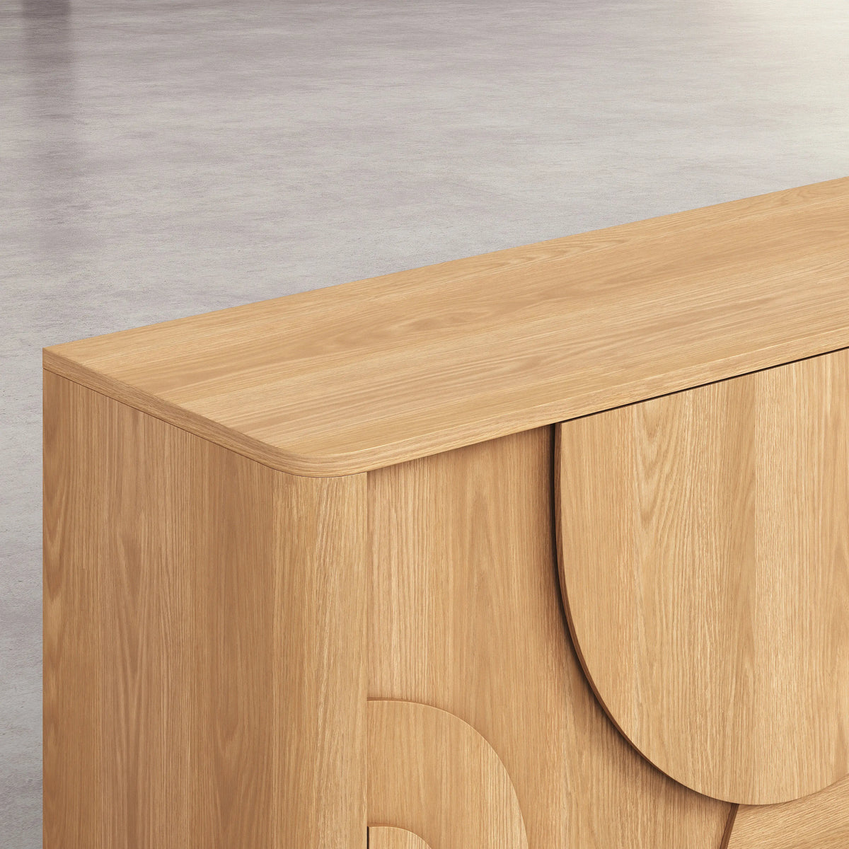 MILORD - Oak 3 Door Sideboard