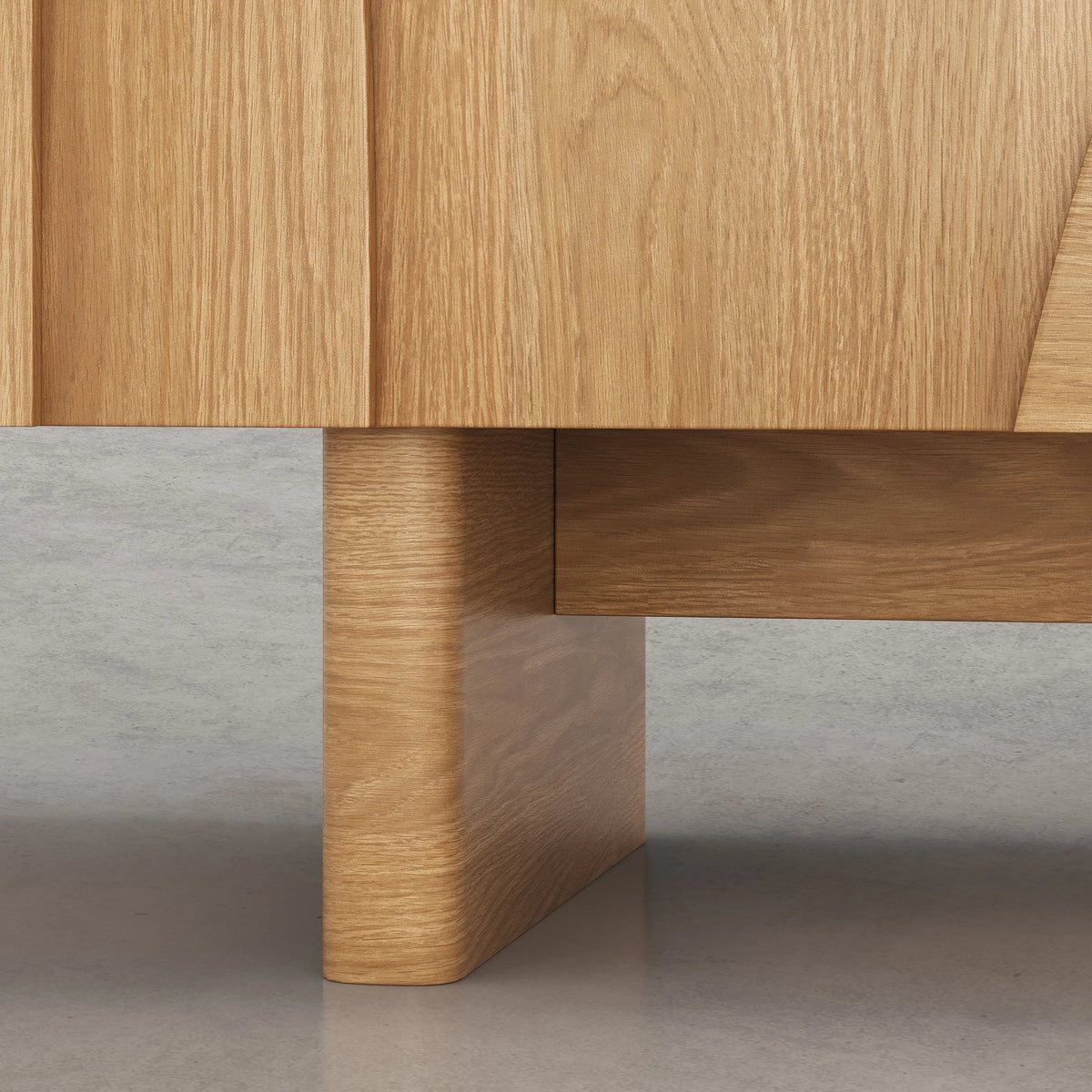 MILORD - Oak 3 Door Sideboard