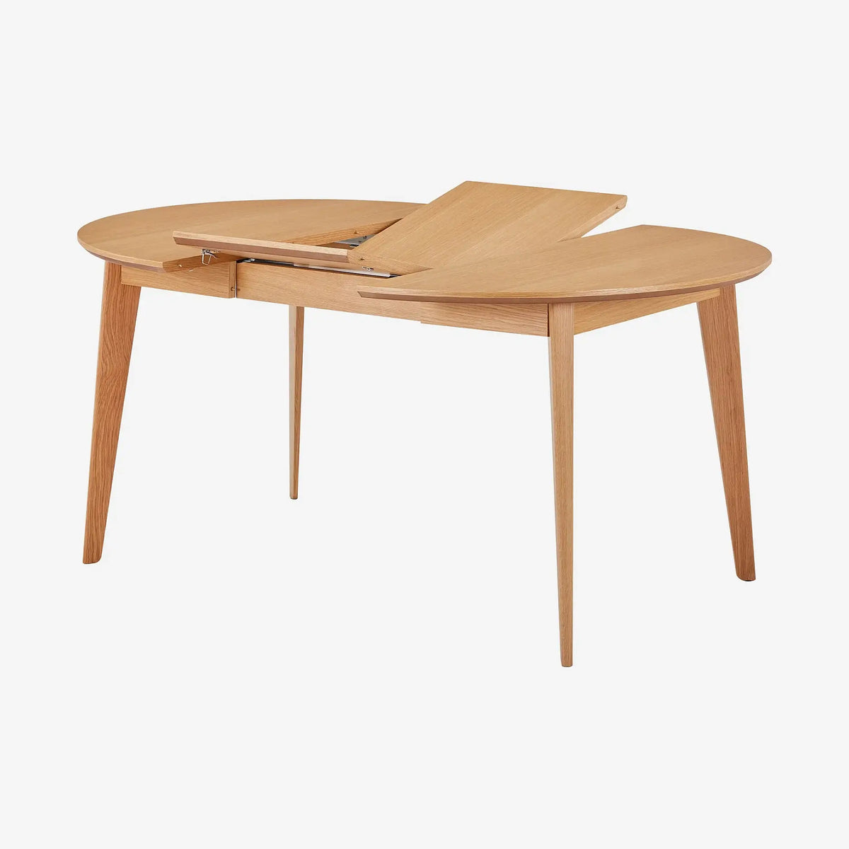 MODER II - Oak Extendable Round Dining Table