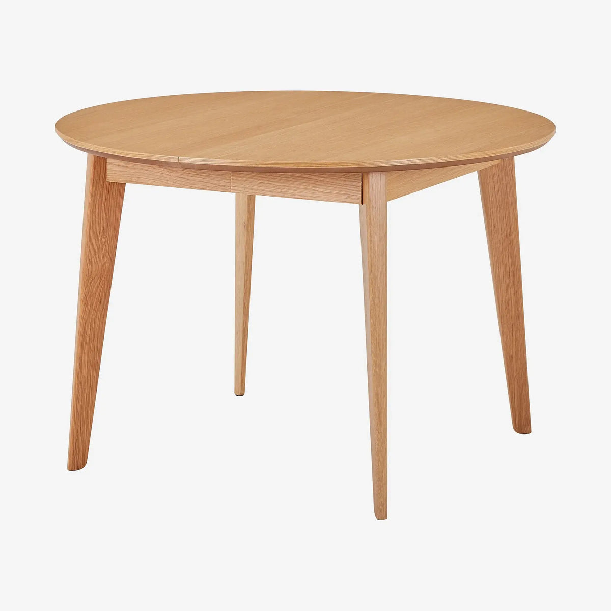 MODER II - Oak Extendable Round Dining Table