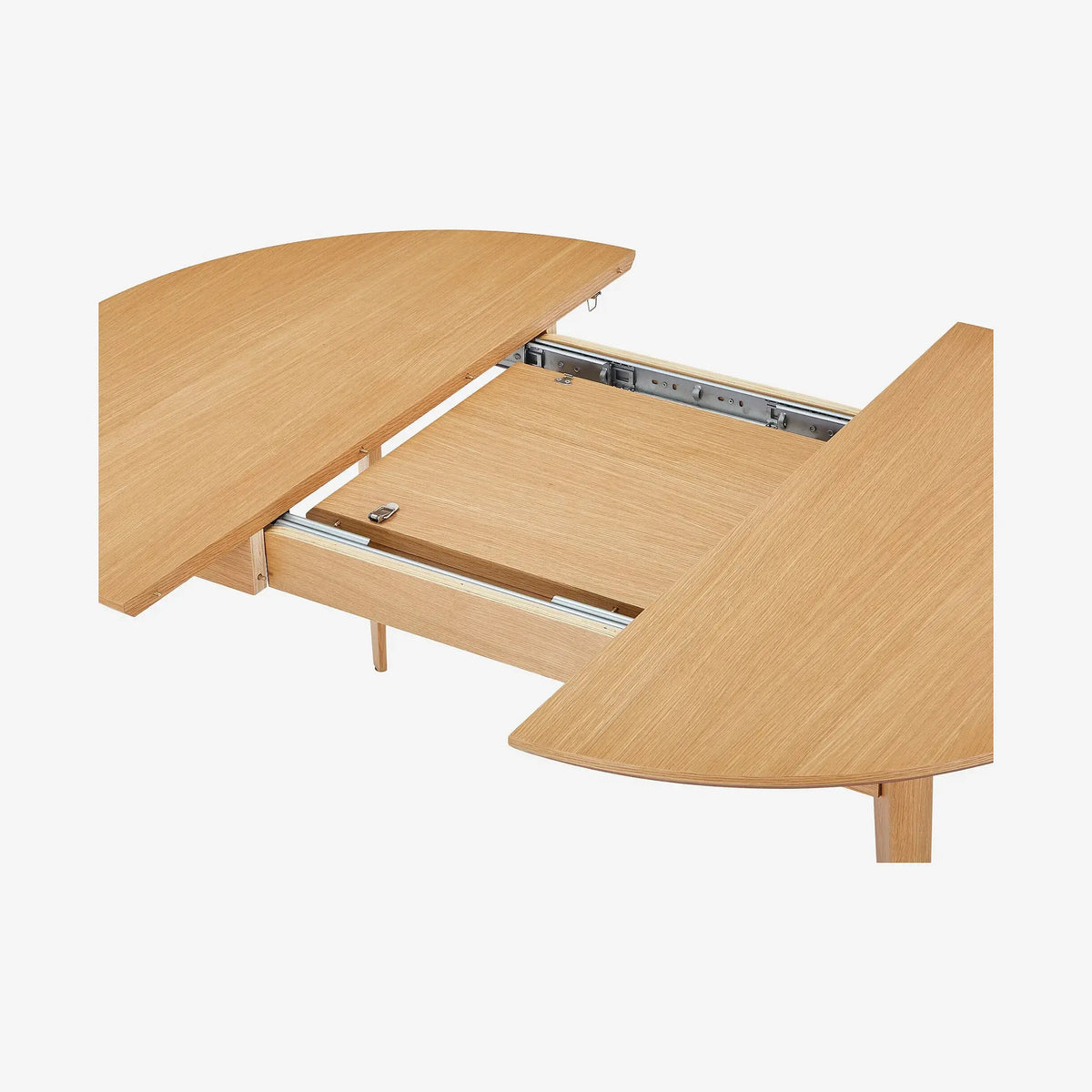 MODER II - Oak Extendable Round Dining Table