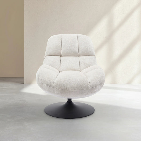 MOGLIANO - Fabric Swivel Armchair