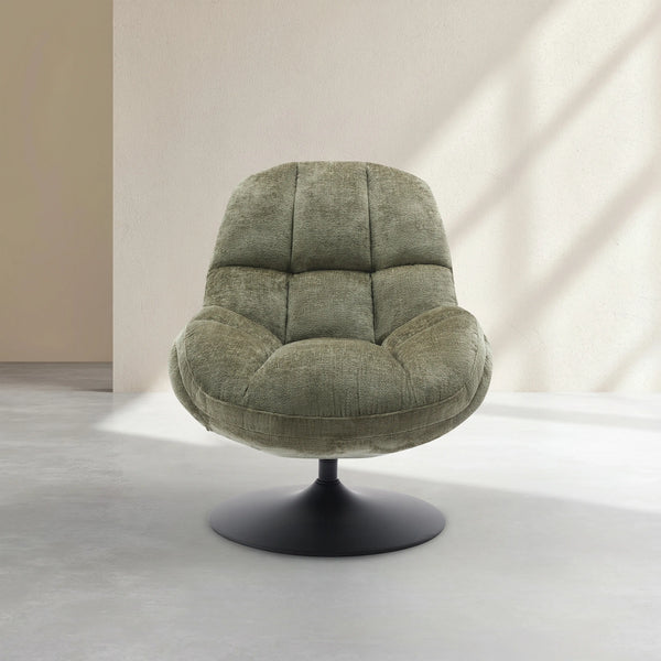 MOGLIANO - Fabric Swivel Armchair