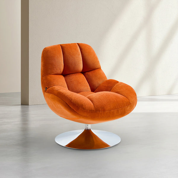 MOGLIANO - Fabric Swivel Armchair