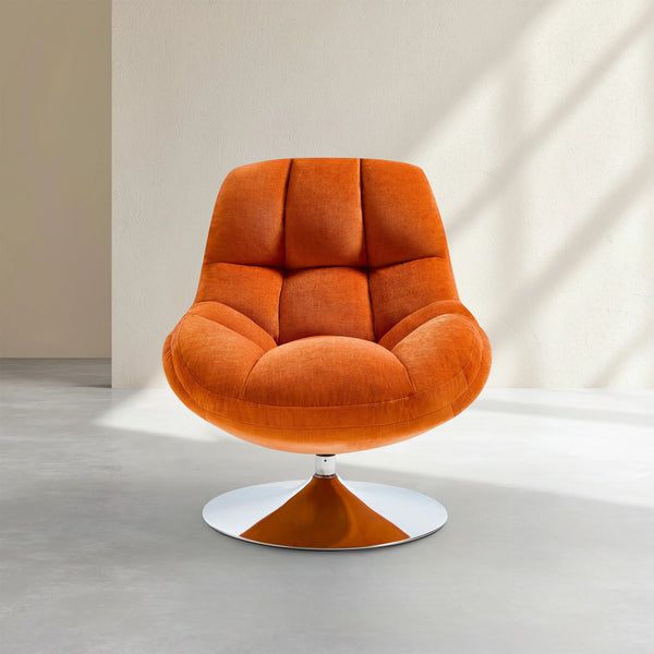 MOGLIANO - Fabric Swivel Armchair