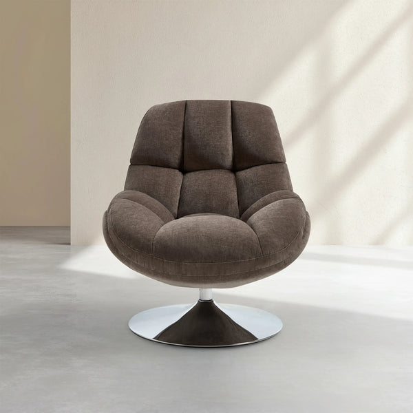 MOGLIANO - Fabric Swivel Armchair