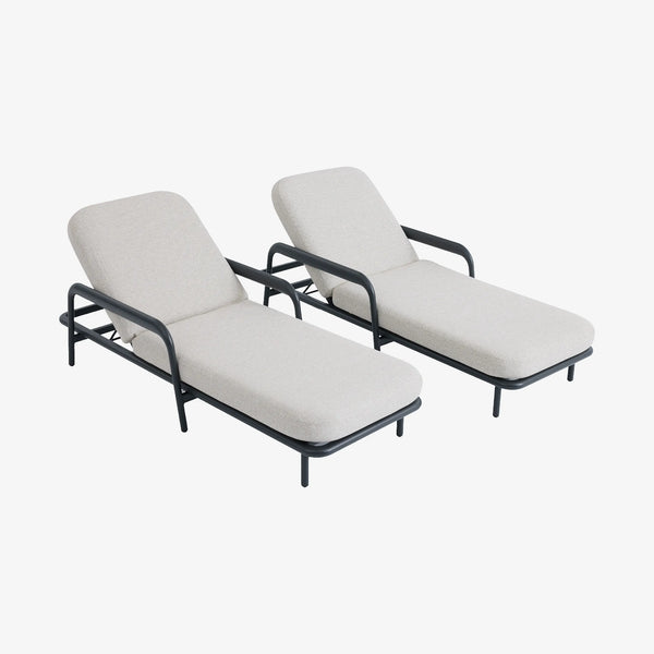 NAZARE - Aluminium Double Sun Lounger