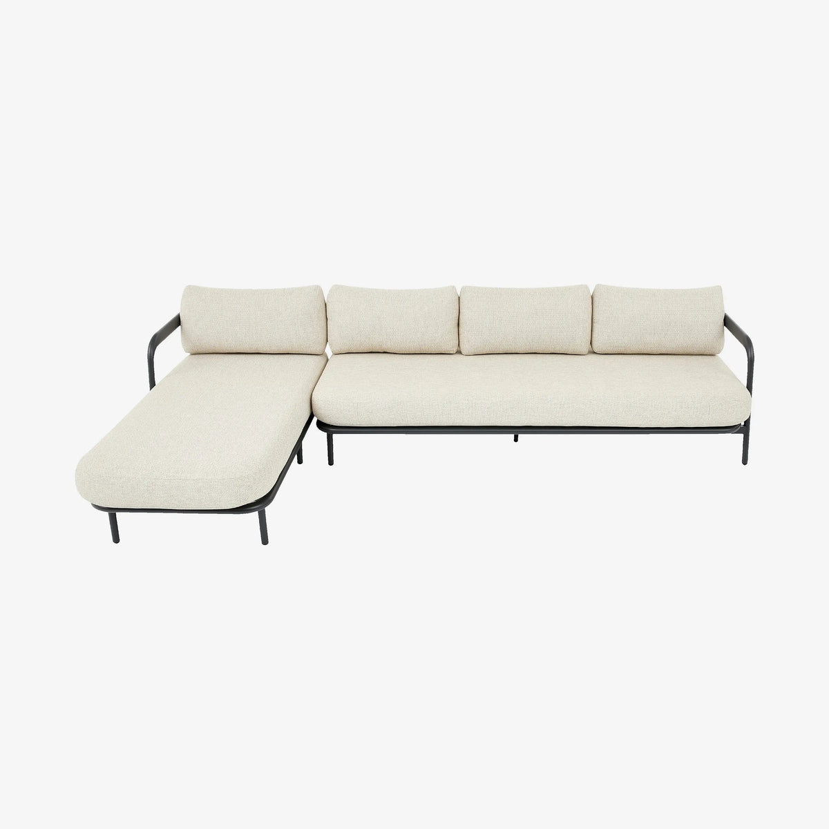 NAZARE - Aluminium Left-hand Chaise Outdoor Sofa
