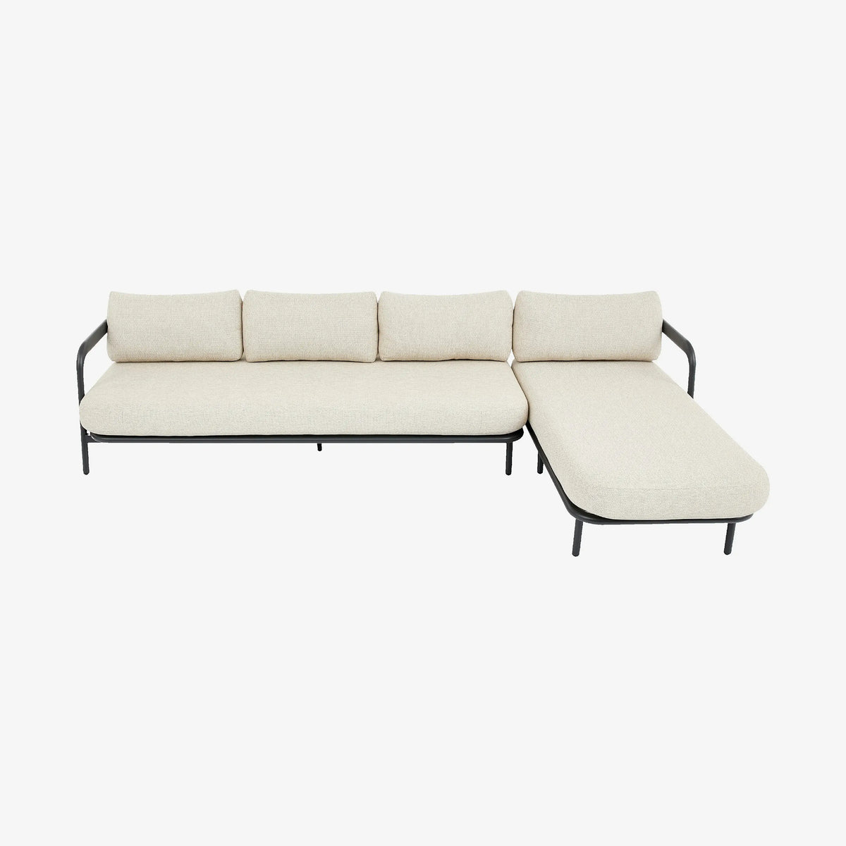 NAZARE - Aluminium Right-hand Chaise Outdoor Sofa