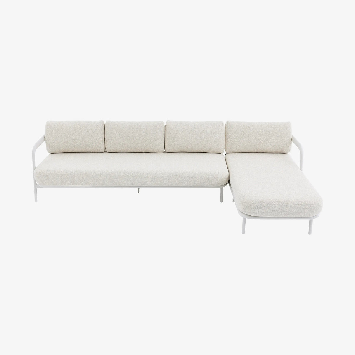 NAZARE - Aluminium Right-hand Chaise Outdoor Sofa