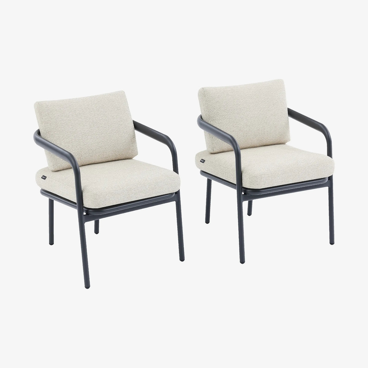 NAZARE - Aluminium Set of 2 Outdoor Chairs