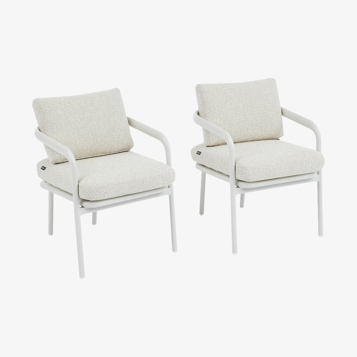 NAZARE - Aluminium Set of 2 Outdoor Chairs
