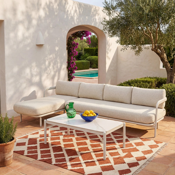 NAZARE - Aluminium Left-hand Chaise Outdoor Sofa