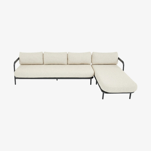 NAZARE - Aluminium Right-hand Chaise Outdoor Sofa