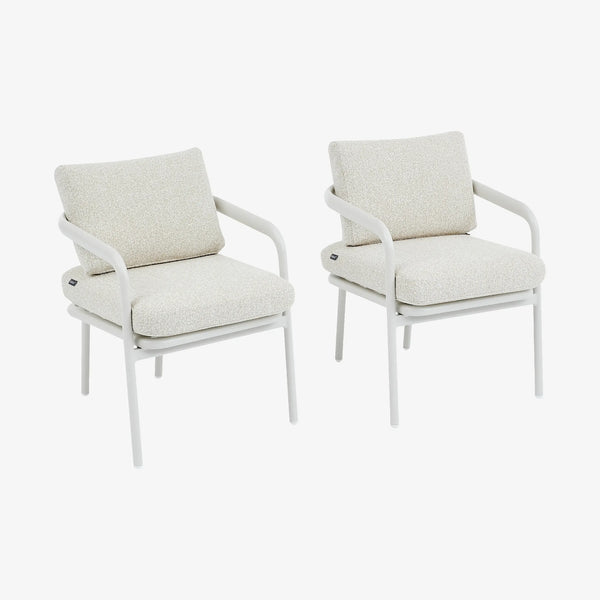 NAZARE - Aluminium Set of 2 Outdoor Chairs