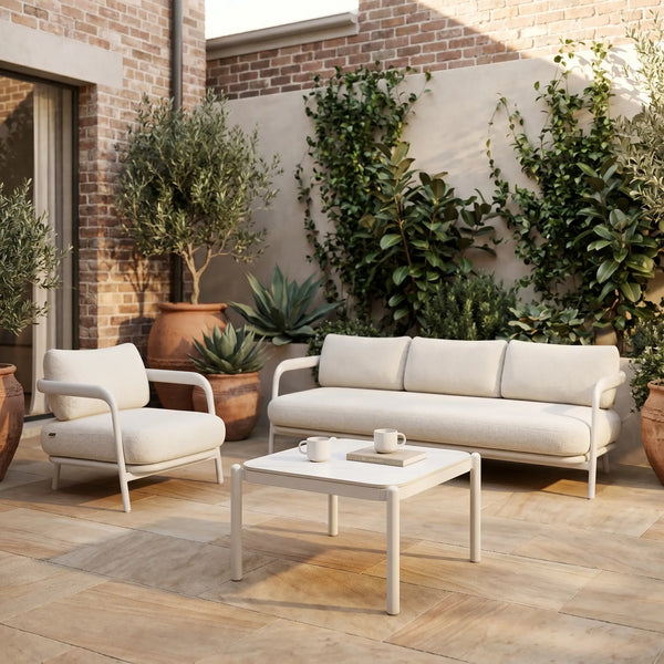NAZARE - Aluminium Square Outdoor Coffee Table
