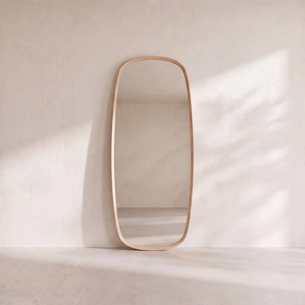 NEBORIA - Oak Oval Mirror - 70 x 180 cm