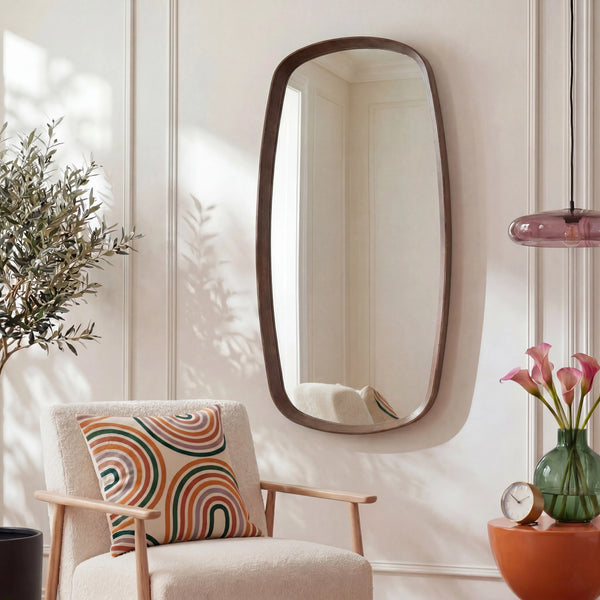 NEBORIA - Oak Rectangular Mirror - 60 x 110 cm