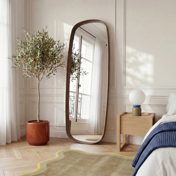 NEBORIA - Oak Oval Mirror - 70 x 180 cm