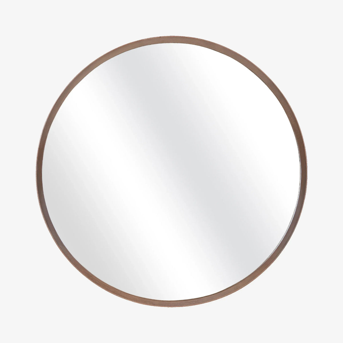 NEPTUNE II - Oak Round Mirror - 100 cm