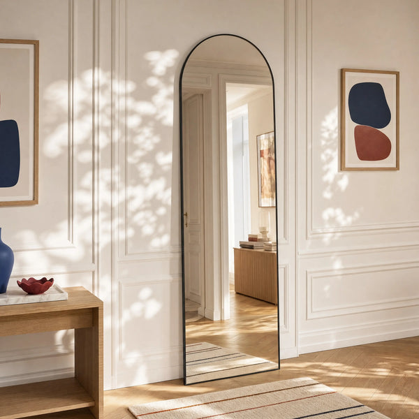 NEYRA - Stainless Steel Arch Mirror - 70 x 200 cm