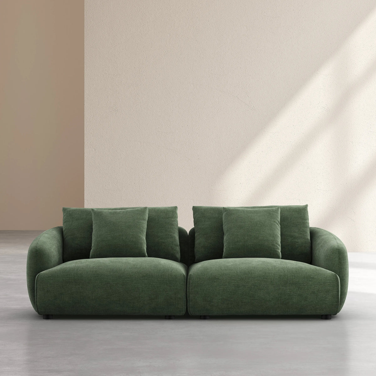 NIZIDA - Fabric 3 Seater Sofa