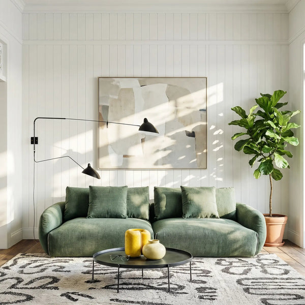 NIZIDA - Fabric 3 Seater Sofa