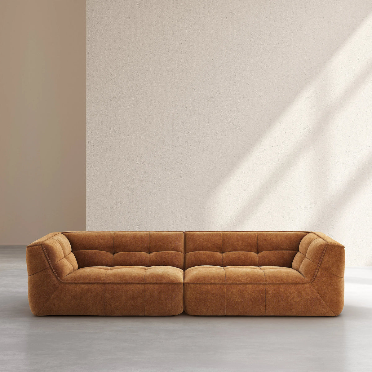 ORIETO - Fabric 4 Seater Sofa