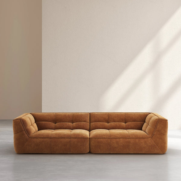 ORIETO - Fabric 4 Seater Sofa