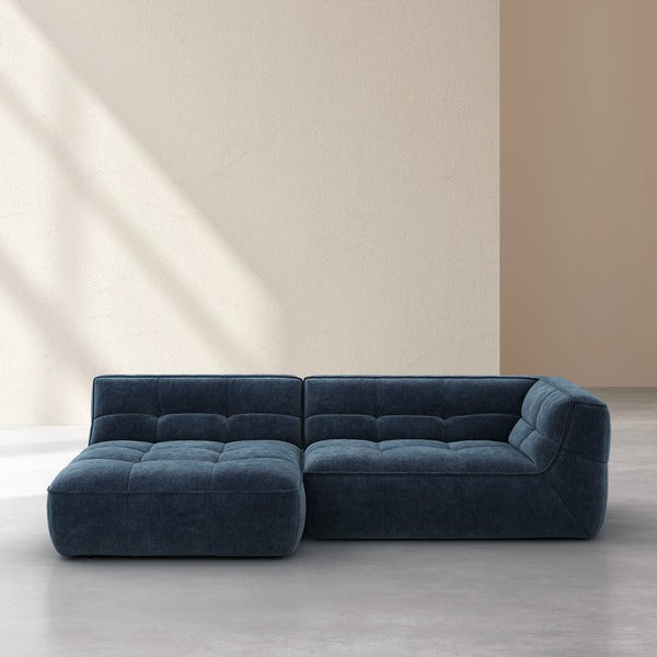ORIETO - Fabric Left-hand Chaise Sofa