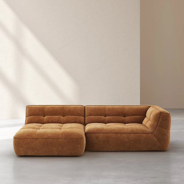 ORIETO - Fabric Left-hand Chaise Sofa