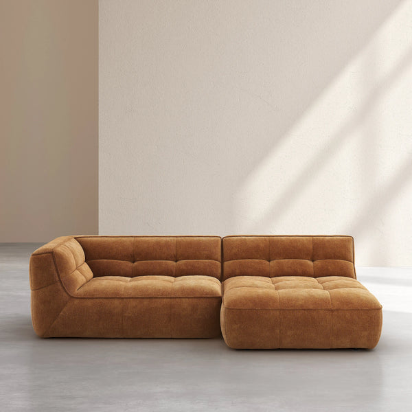 ORIETO - Fabric Right-hand Chaise Sofa