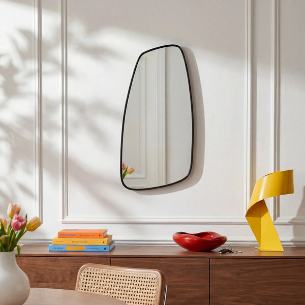 ORYNA - Stainless Steel Asymmetrical Mirror - 34 x 68 cm