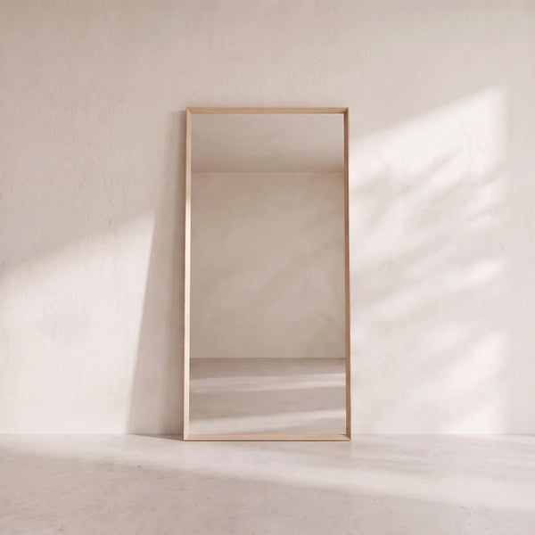 ORYOS - Oak Rectangular Mirror - 90 x 180 cm