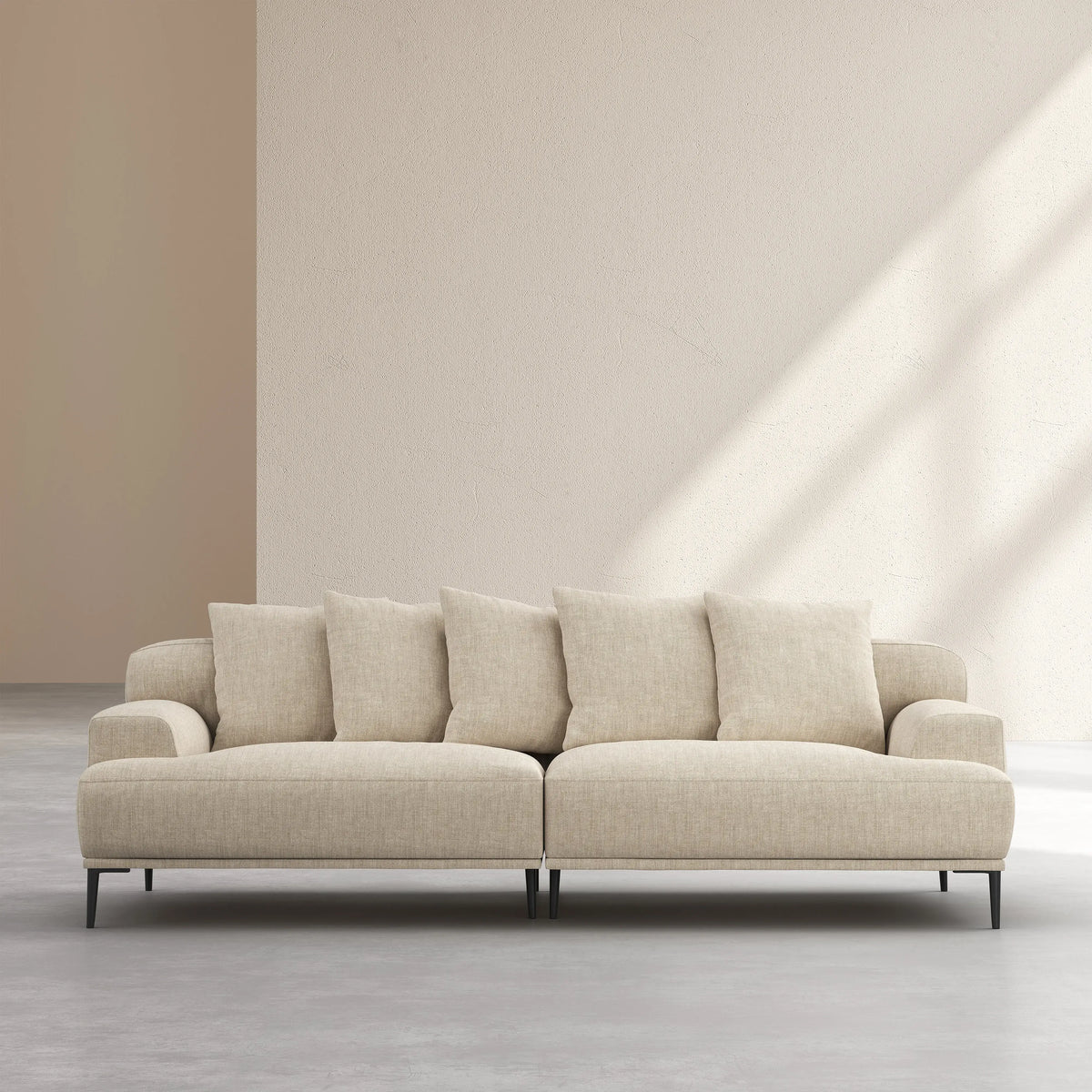 OTTONE II - Feathered Filled 3 Seater Sofa