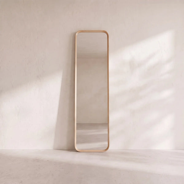 PEGASE - Oak Rectangular Freestanding Mirror - 40 x 165 cm
