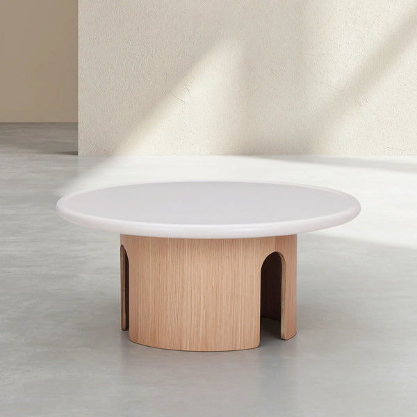 PIMODA - Round Coffee Table Matte Finish - 80 cm