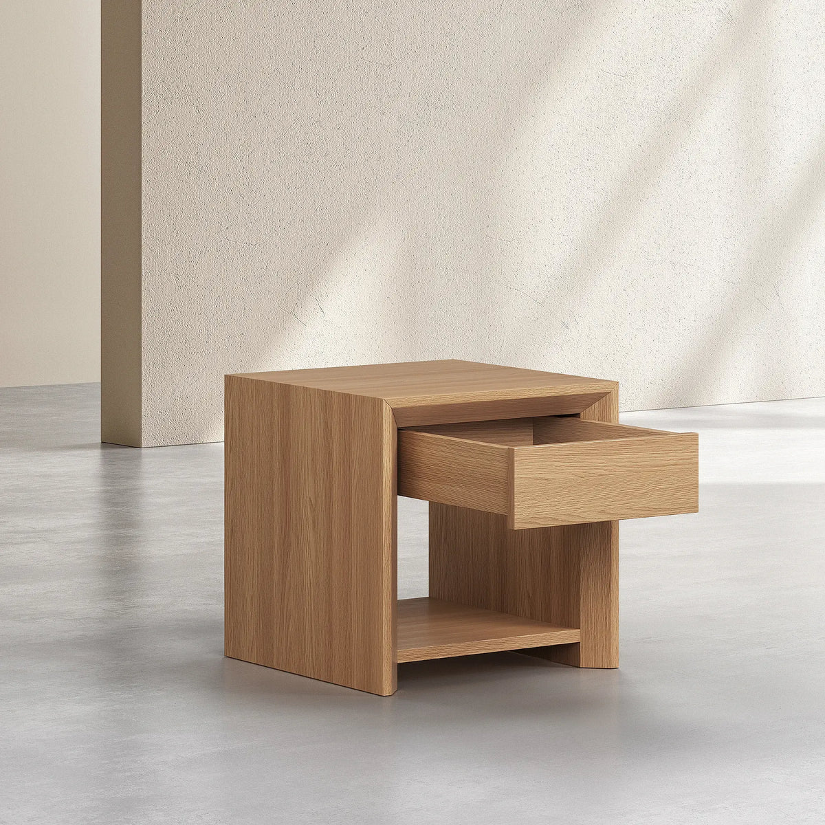RAFAEL - Oak 1 Drawer Bedside Table
