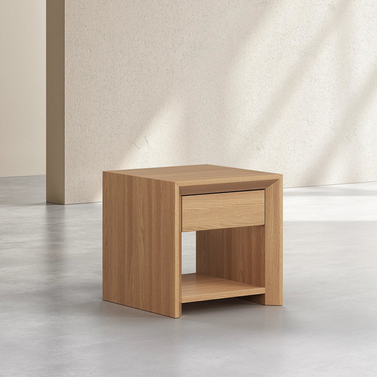 RAFAEL - Oak 1 Drawer Bedside Table