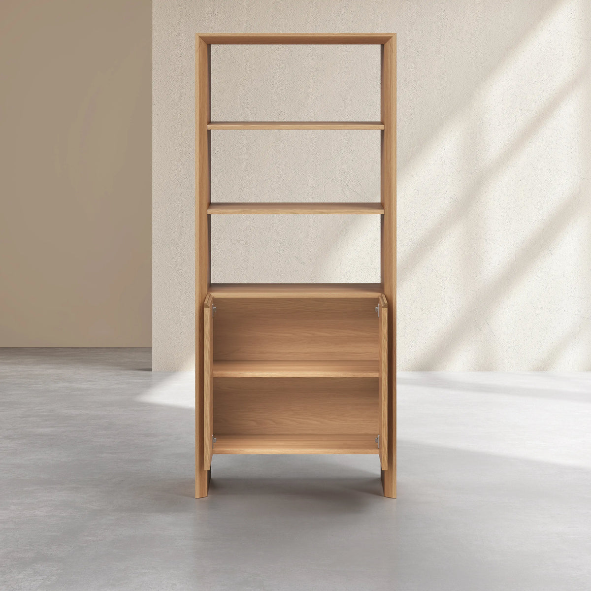 RAFAEL - Oak 2 Door Bookcase